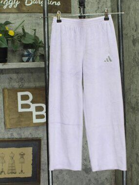 NEW Adidas Girls Velour Wide Leg Pull On Pants AG10646C Lavender Purple 6X